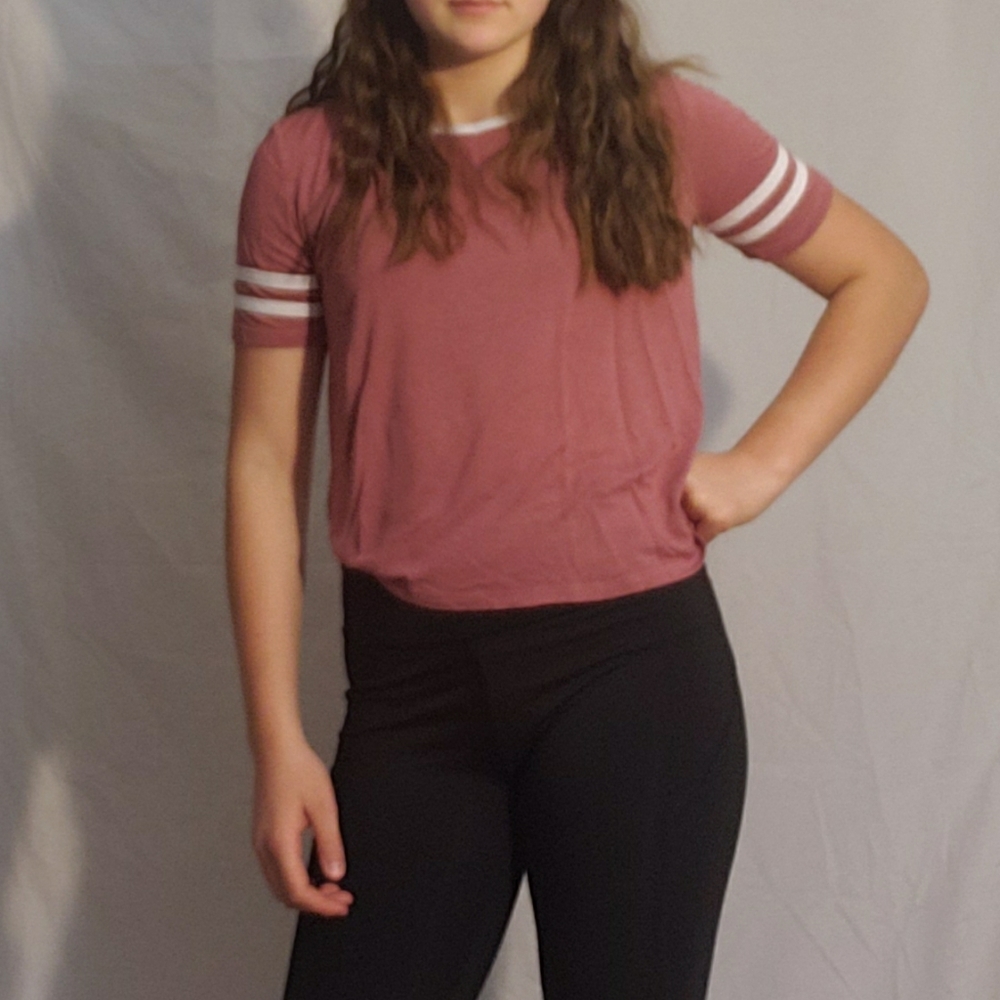 A white and pink top
